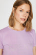 Women Purple Printed Printed T-Shirt