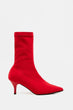 Women Red Socks Boots