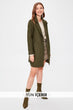 Khaki Woolen Stamp Coat