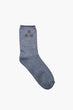 "Women 'S Navy Blue Patterned Socks "