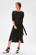 Black Lacing Knit Dress