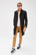 Black New Men 'S Button Coat New