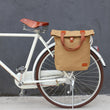 Vintage Bicycle Bag Pouch Bike Rear Seat Carrier Cycling Pannier Bags Pack Waxed Water Repellent Canvas