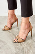 Beige Suede Women 'S Heels Shoes