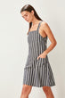 Indigo Stripe Dress