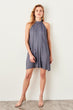 Blue Halter-Neck Dress