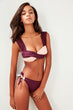 Burgundy Side Gusset Bikini