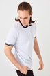New White Men 'S Collar Polo Collar T-Shirt