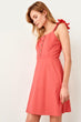 Pink Button Detail Dress