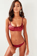 Burgundy Velvet Bikini Six