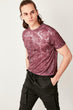 Burgundy Men 'S Digital Printed T Shirt