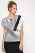 Women Black Stripe T-Shirt