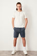 Offwhite Mens Front Button Crew Neckline T-shirt