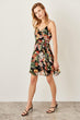 Multicolour Flower Pattern Dress