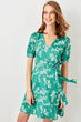 Green Flower Decorated Dress