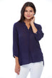 Women Navy Blue Blouse