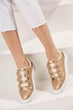 Open Gold Color Women Shoes