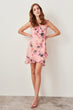 Pink Floral Patterned Dress