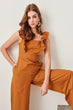 Camel Navy Blue frills Advanced Jumpsuits