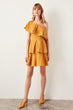 Mustard One Shoulder Dress