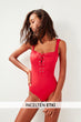 Red  Effect Swimwear
