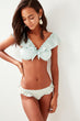 Patterned Frilly Bikini