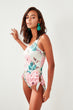 Decorated Single Shoulder Swimwear