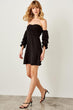 Black Buckle Detail Dress