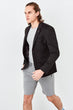 Black Men Slim Fit Pin Ceket