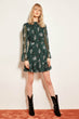 Green Floral Patterned Dress