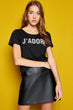 Women Black T Shirt