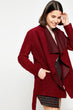 Women Burgundy Coat