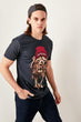 Navy Blue Men 'S Digital Printed T Shirt