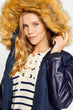 Women Navy Blue Coat