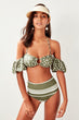 Pattern High Waisted Bikini Six