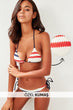 Patterned Textured Side Gusset Bikini