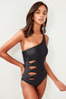 Black Waist Detail Swimsuit