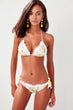 Patterned Frilly Bikini