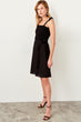 Black Belted Breast Dress