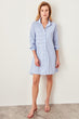 Blue Striped Shirt Dress