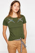 Women Khaki T-Shirt
