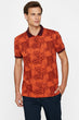 Male Orange Pattern T-Shirt