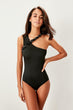 Black Chain Detail Swimsuit