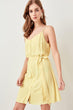 Yellow Button Detail Dress