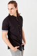 New Black Men 'S Crew Neck Short Sleeve Slim Fit Basic Shirt