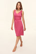 Belinda Plum Buckle Detail Dress