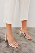 White Transparent Heels Shoes