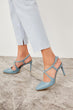 Blue Women 'S High-Heeled Shoes