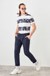 New Navy Blue Mens Chino 100 Linen Pants
