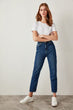 Dark Blue High Waist Jeans Mom